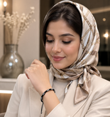 دستبند اسپرت سنگ حدید مدل بافت (با قابلیت تنظیم سایز)