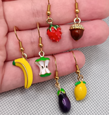 گوشواره میوه ای طرح سیب